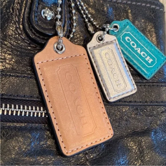 Coach Poppy Glam Shoulder Tote with Front Zip Pocket and Tags NWOT - Picture 3 of 11